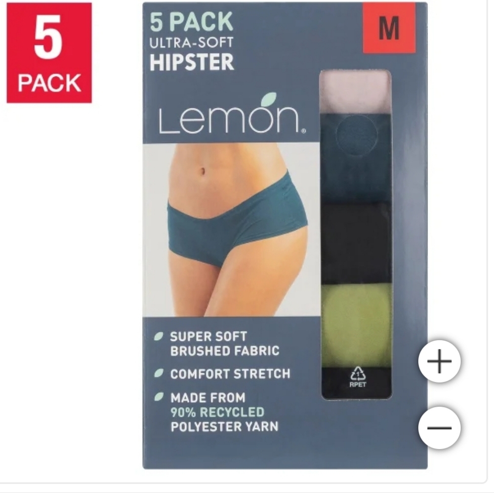 Lemon 5-Pack Ultra-Soft Hipster